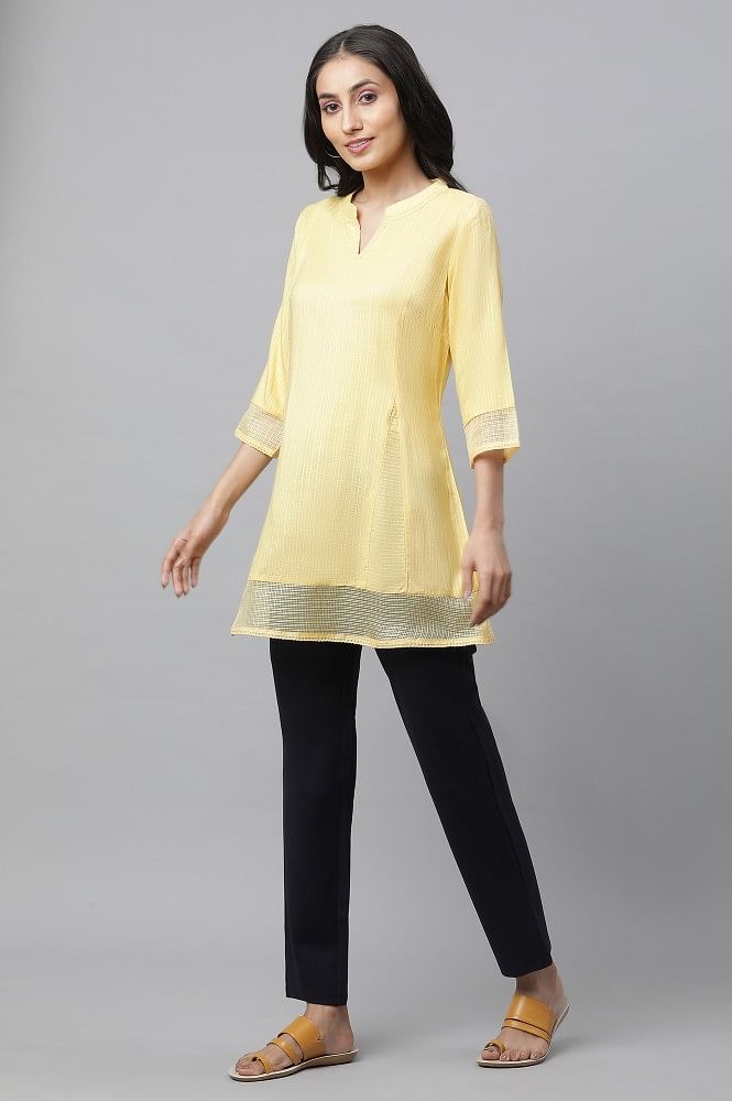 Aurelia Yellow Cotton Kurti Price in India - Buy Aurelia Yellow Cotton Kurti  Online at Snapdeal